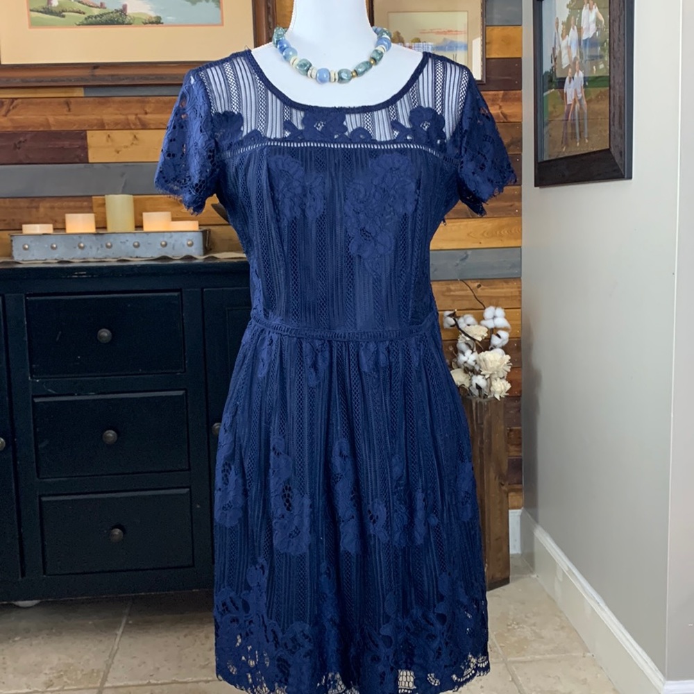 Grayson Lace Fit n Flare Dress